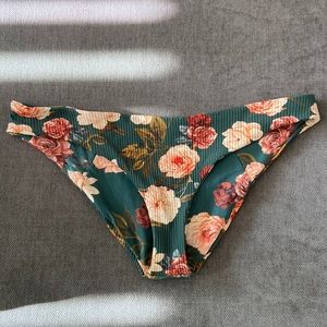 NWOT - Boys + Arrows green floral bikini bottom